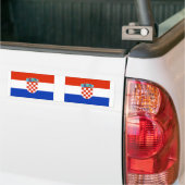 Kroatische vlag bumpersticker (Op Truck)