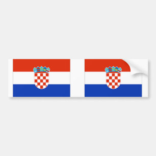 Kroatische vlag bumpersticker