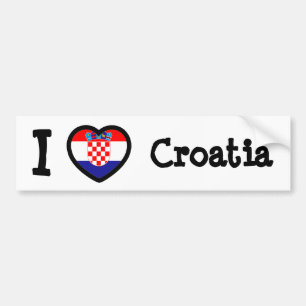 Kroatische vlag bumpersticker