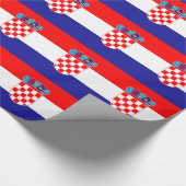 Kroatische vlag cadeaupapier (Hoek)
