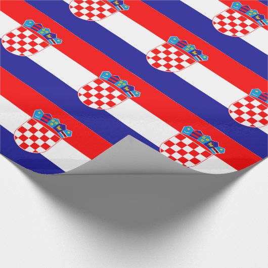Kroatische vlag cadeaupapier (Hoek)