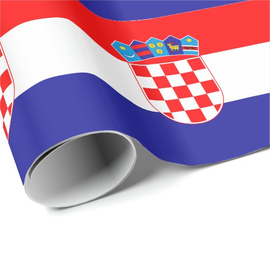 Kroatische vlag cadeaupapier (Rol Hoek)