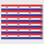 Kroatische vlag cadeaupapier (Vlak)