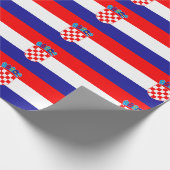 Kroatische vlag cadeaupapier (Hoek)