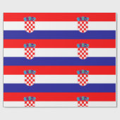 Kroatische vlag cadeaupapier (Vlak)