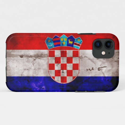 Kroatische vlag Case-Mate iPhone case (Achterkant (horizontaal))