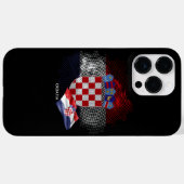 Kroatische vlag Case-Mate iPhone case (Achterkant (horizontaal))