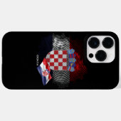 Kroatische vlag Case-Mate iPhone case (Achterkant (horizontaal))