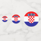 Kroatische vlag confetti (Achterkanten)