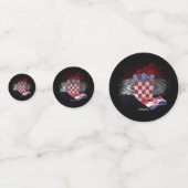 Kroatische vlag confetti (Achterkanten)
