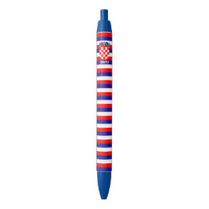 Kroatische vlag Cute Patriotic Zwarte Inkt Pen