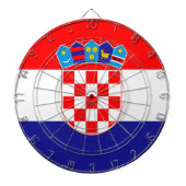 Kroatische vlag dartbord (Voorkant)