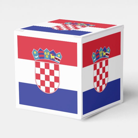 Kroatische vlag Emblem Bedankdoosjes (Voorkant Zijde)