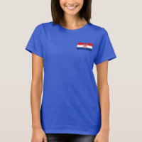 Kroatische vlag en Kaart dk T-Shirt