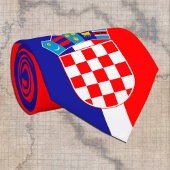 Kroatische vlag en Kroatië reizen, zakendoen en sp Stropdas
