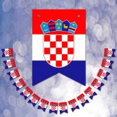 Kroatische vlag en partij Kroatische banners / bru