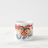 Kroatische vlag espresso kop (Voorkant)