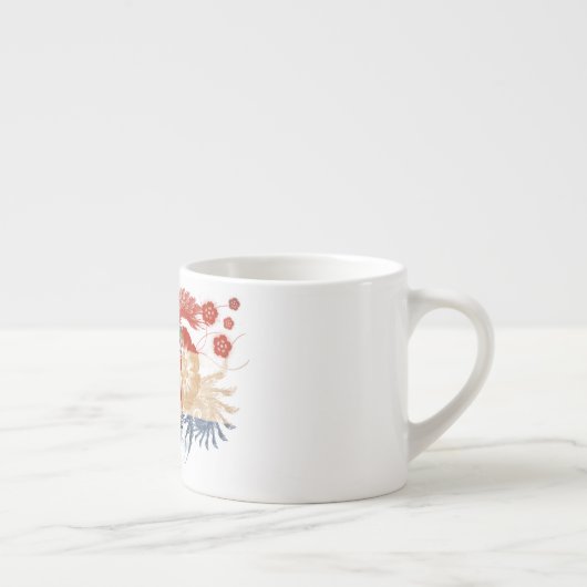 Kroatische vlag espresso kop (Rechts)