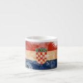 Kroatische vlag espresso kop (Voorkant)