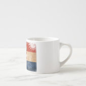 Kroatische vlag espresso kop (Rechts)