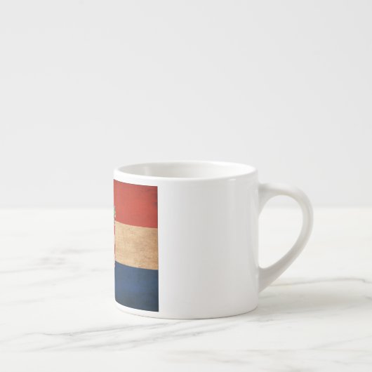 Kroatische vlag espresso kop (Rechts)