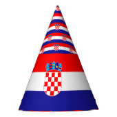 Kroatische vlag feesthoedjes (Voorkant)