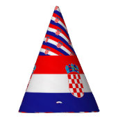 Kroatische vlag feesthoedjes (Rechts)