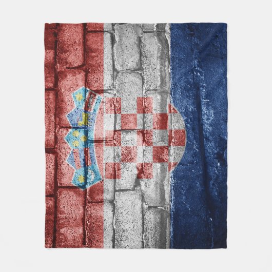 Kroatische vlag fleece deken (Voorkant)