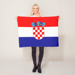 Kroatische vlag fleece deken