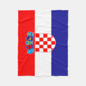Kroatische vlag fleece deken (Voorkant)