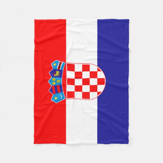 Kroatische vlag fleece deken (Voorkant)