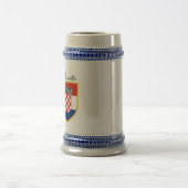 Kroatische vlag gepersonaliseerd bierpul (Center)