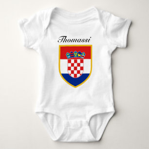 Kroatische vlag gepersonaliseerd romper