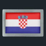 Kroatische vlag gesp<br><div class="desc">De nationale vlag van Kroatië.</div>