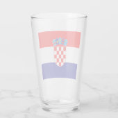 Kroatische vlag  glas (Achterkant)