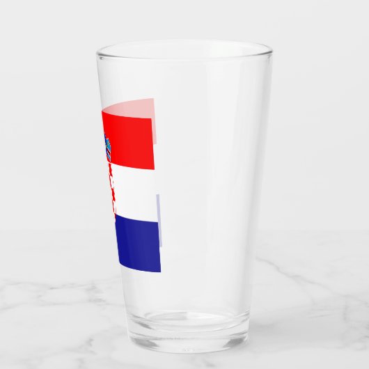 Kroatische vlag  glas (Links)