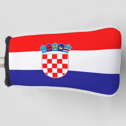 Kroatische vlag Golf Head Hoesje Golfheadcover (Voorkant)