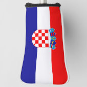 Kroatische vlag Golf Head Hoesje Golfheadcover (Draai 90)