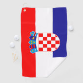 Kroatische vlag Golf Towel Golfhanddoek (Insitu)