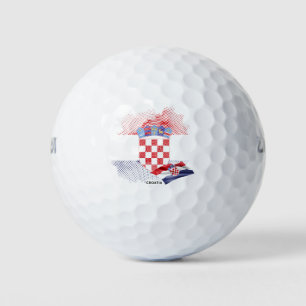 Kroatische vlag golfballen