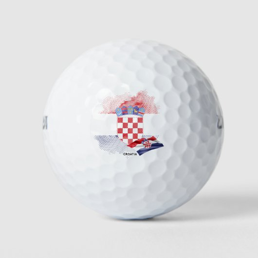 Kroatische vlag golfballen (Voorkant)