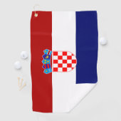 Kroatische vlag golfhanddoek (Insitu)