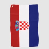 Kroatische vlag golfhanddoek (Voorkant)