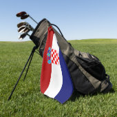 Kroatische vlag golfhanddoek (Groen)