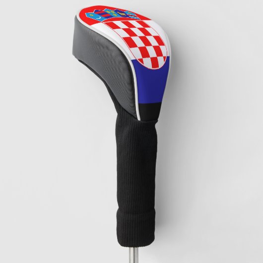 Kroatische vlag golfheadcover (Schuin)