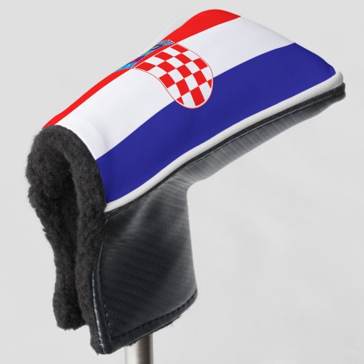 Kroatische vlag golfheadcover (3/4 voorkant)