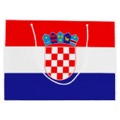 Kroatische vlag groot cadeauzakje (Achterkant)