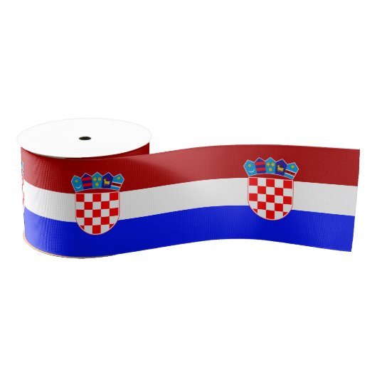 Kroatische vlag grosgrain lint (Spoel)