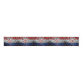 Kroatische vlag grosgrain lint (Voorkant)
