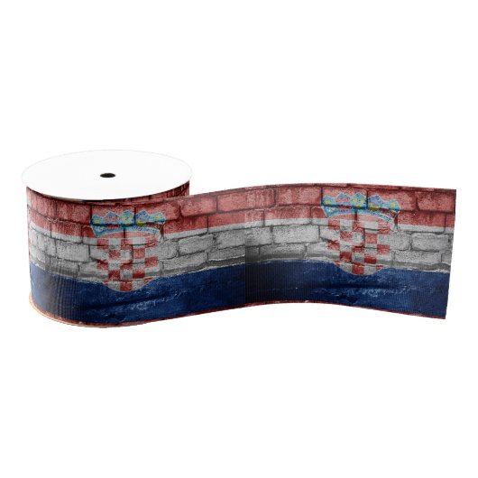 Kroatische vlag grosgrain lint (Spoel)